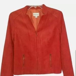 Studio Works Women's Rust Full Zip Jacket Sz 6P